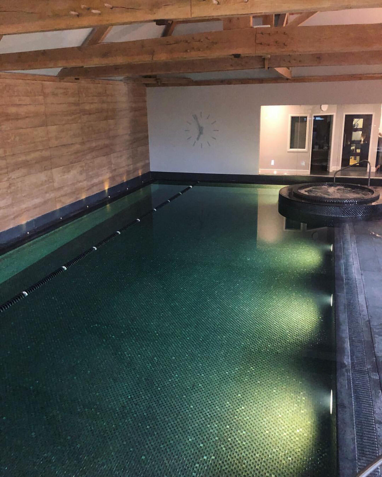 An image of the indoor pool and jacuzzi