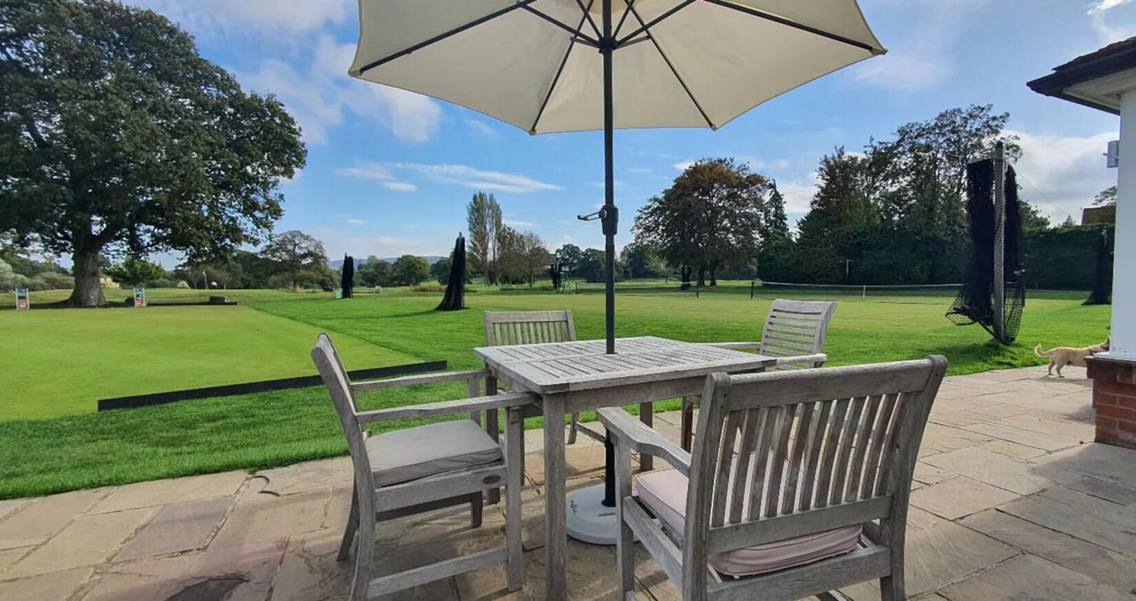 An image of the terrace seating