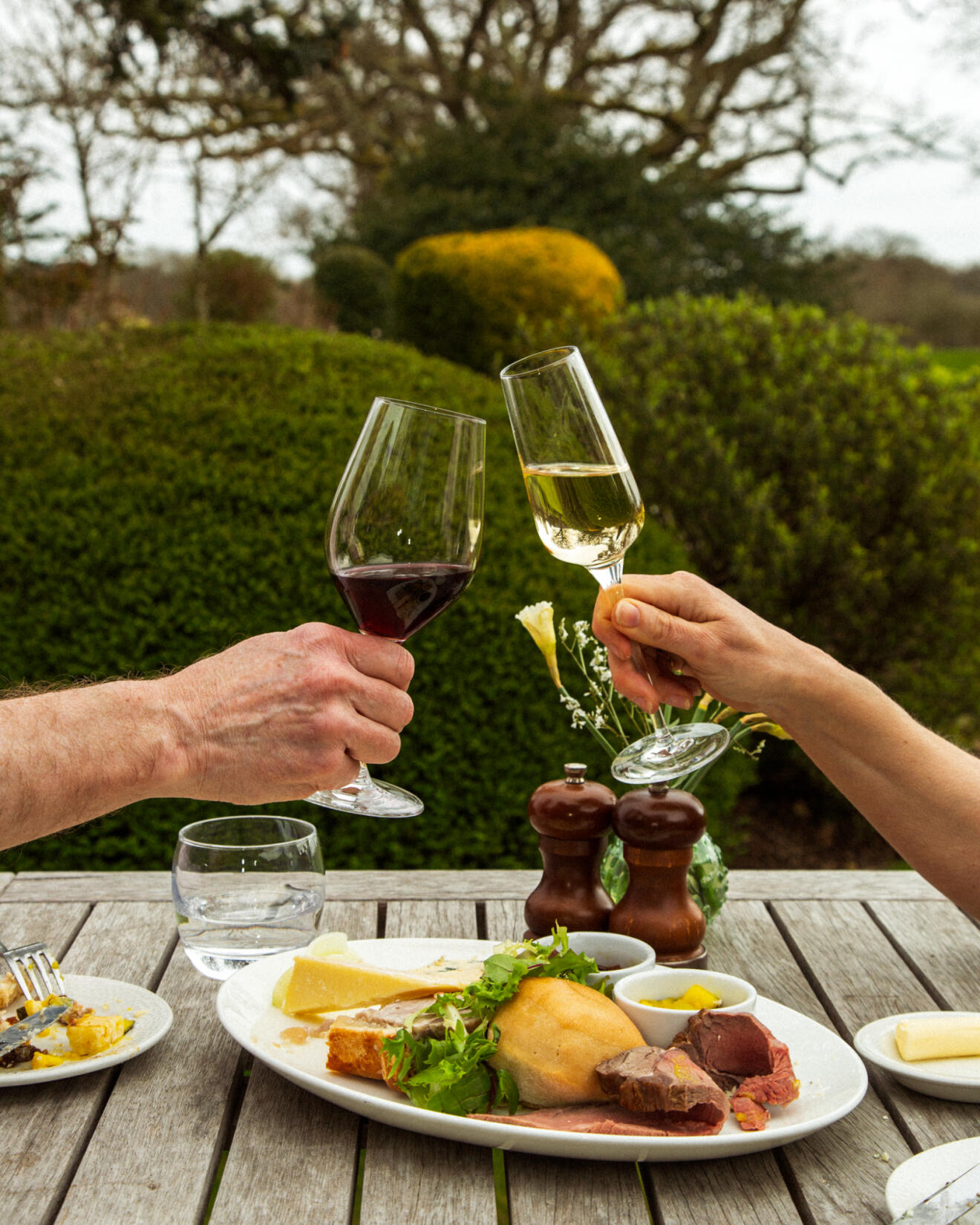 An image of food and drinks