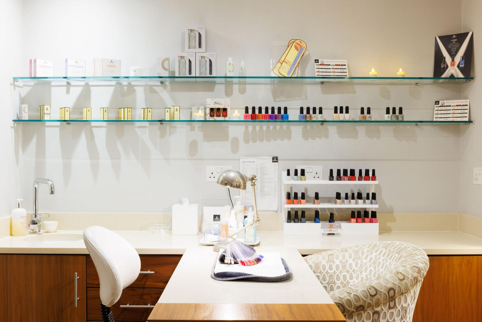 An image of the nail treatment room