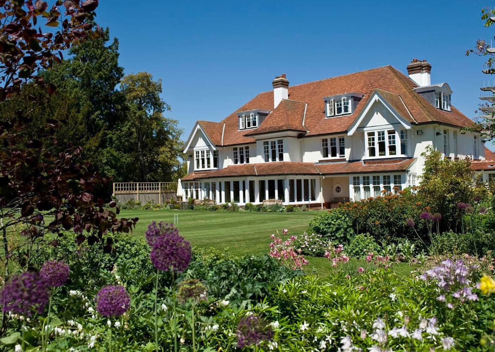 An image of the exterior of the manor house