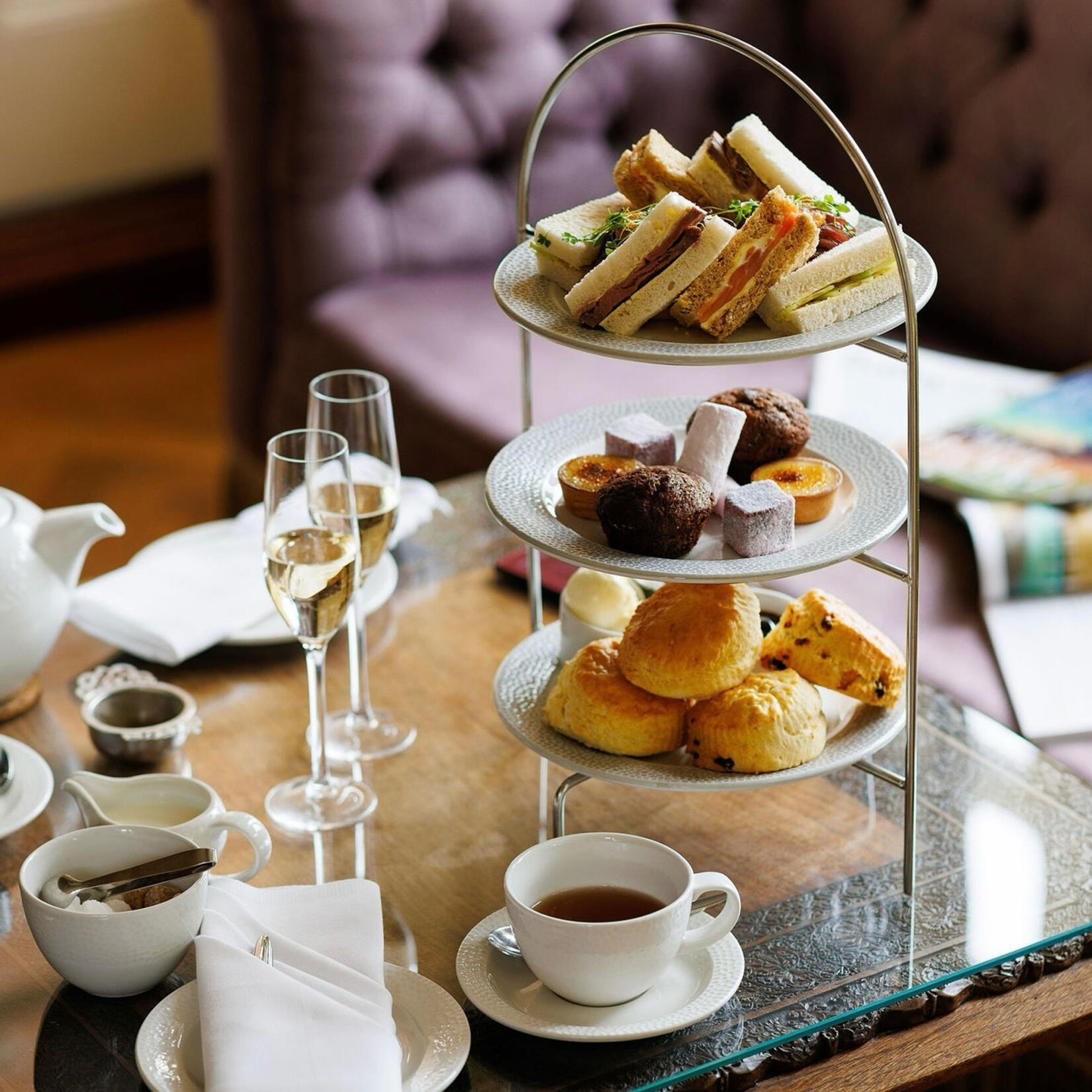 An image of an afternoon tea meal