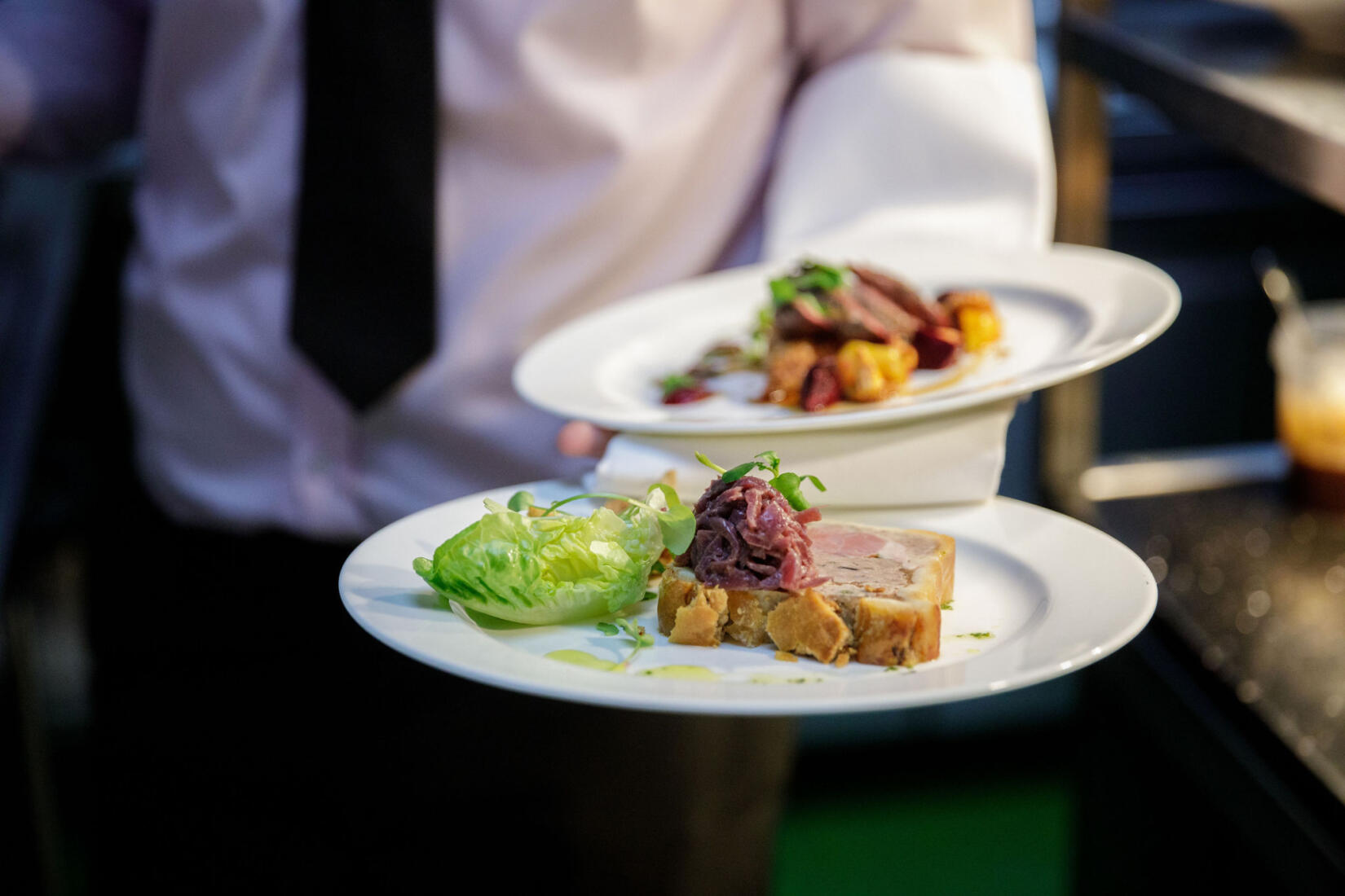 An image of meals being served