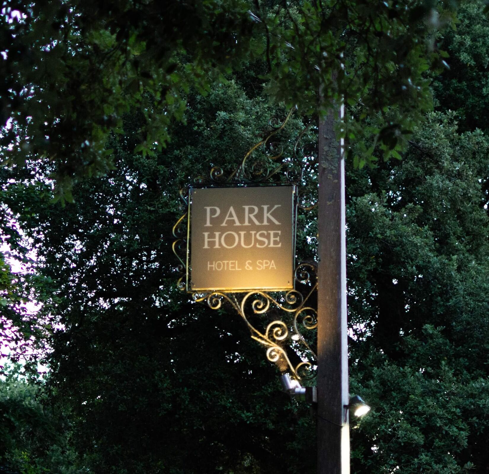 Hotel spa signage