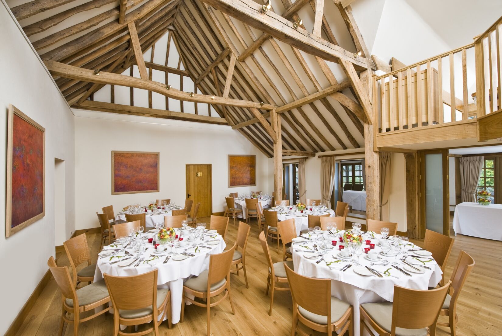 Rustic barn dining