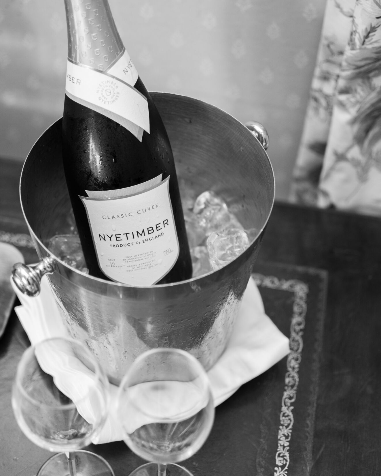 Nyetimber black and white shot